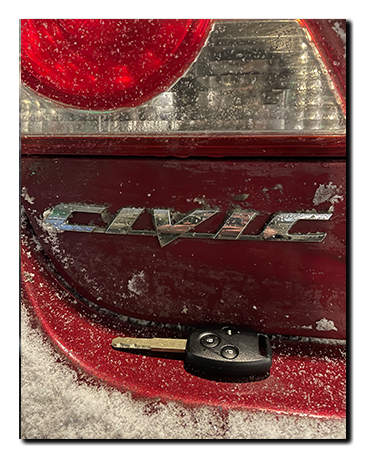 ключ с кнопками и чипом honda civic 4d